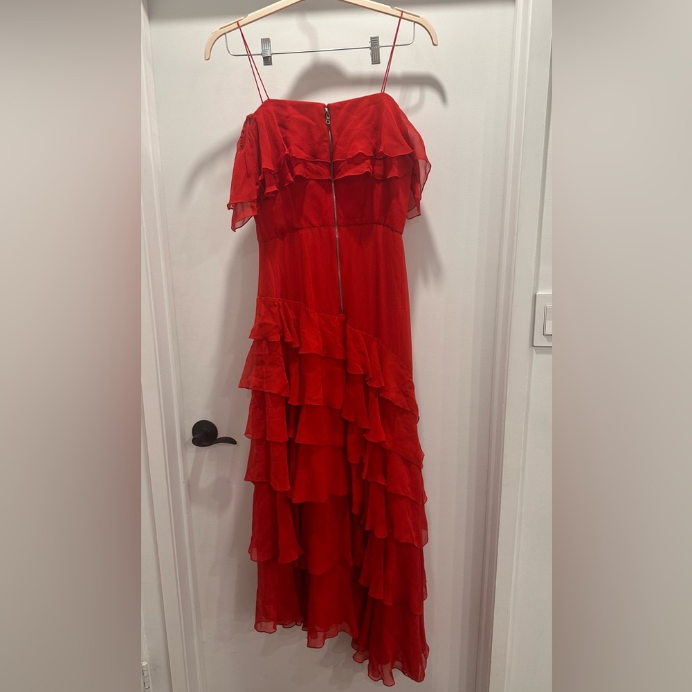 Alice & Olivia Red Ruffle Maxi - WORN ONCE!! - Picture 2 of 6